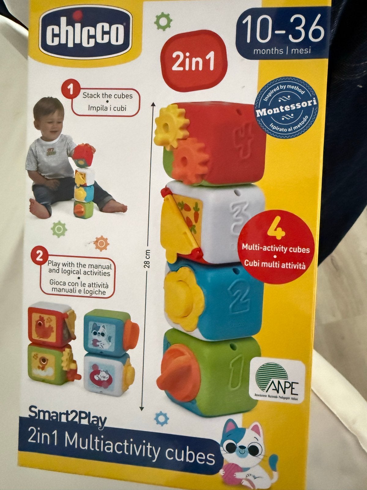 Chicco Smart2Play 2in1 Multiactivity Kubussen, Nieuw!, Ophalen of Verzenden, Nieuw, Overige typen