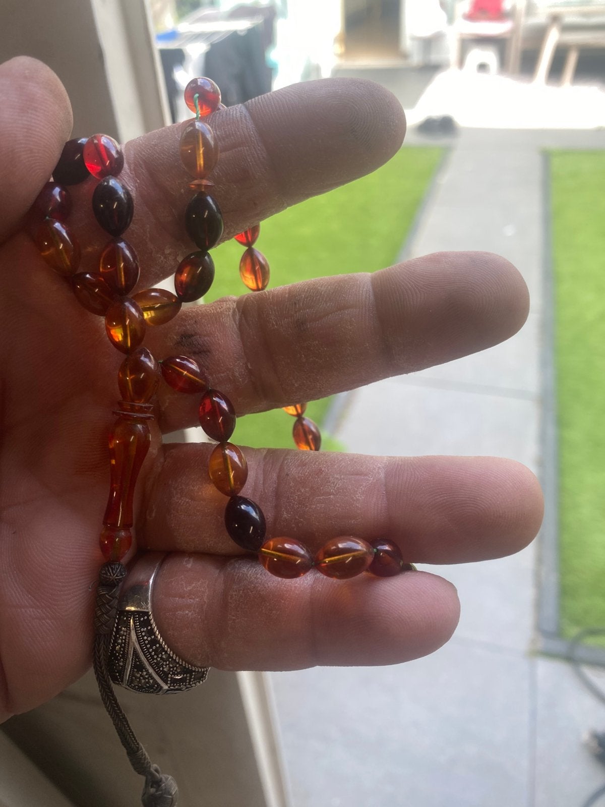 Tesbih, Ophalen of Verzenden, Zo goed als nieuw, Zilver, Dame