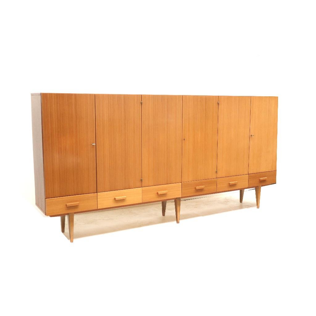Vintage design dressoir wandmeubel jaren '60 '70 retro, Huis en Inrichting, Kasten | Wandmeubels, Gebruikt, Minder dan 100 cm