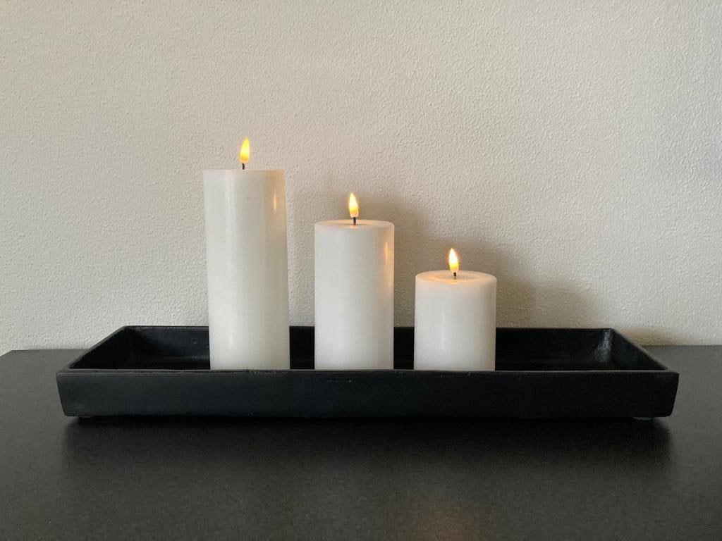 Diga Colmore Plateau zwart metaal XL Nieuw!, Met opstaande rand, Nieuw, Ophalen of Verzenden, Overige typen