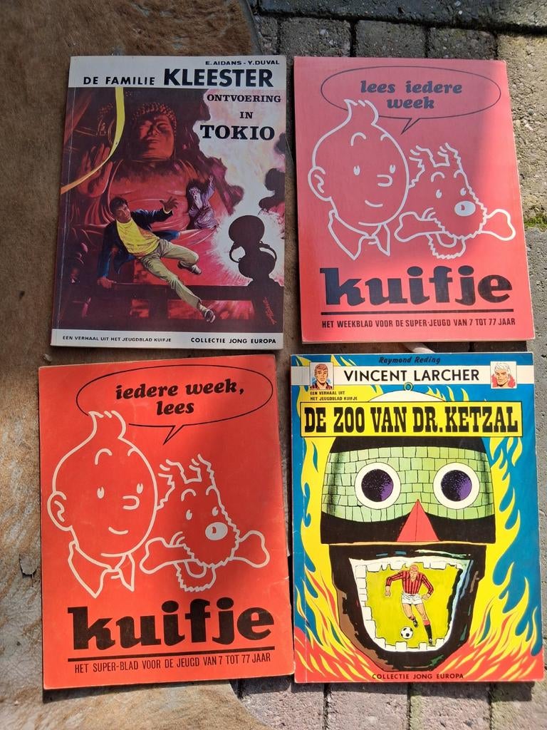 4x collectie jong europa /favorietenreeks. kuifje Jaren '60, Meerdere stripboeken, Ophalen of Verzenden, Gelezen, Diverse auteurs