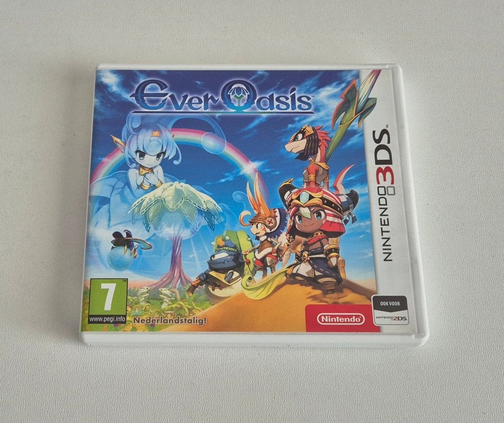 Ever Oasis Nintendo 3DS Game Compleet, Spelcomputers en Games, Gebruikt, 1 speler, Ophalen of Verzenden, Role Playing Game (Rpg)