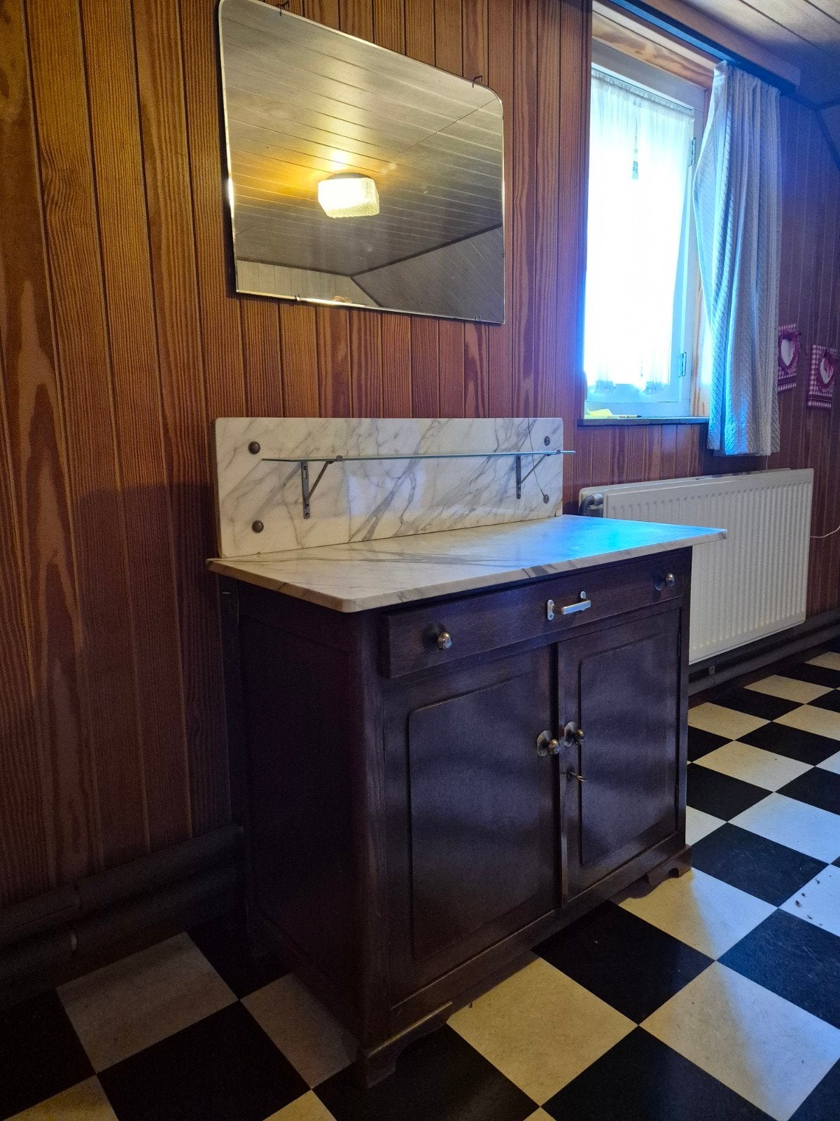 Antiek dressoir met marmeren blad, Ophalen
