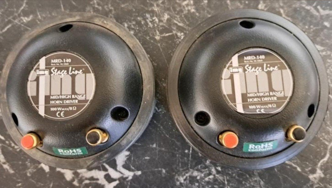 Monacor/ Stageline MRD-140 mid/hoog drivers, Ophalen of Verzenden