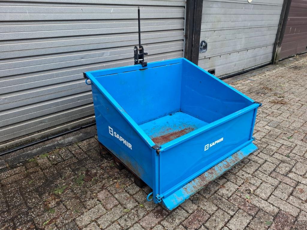 Saphir TL 120 trekkerbak grondbak transportbak tractorbak, Ophalen of Verzenden, Glastuinbouw, Transport