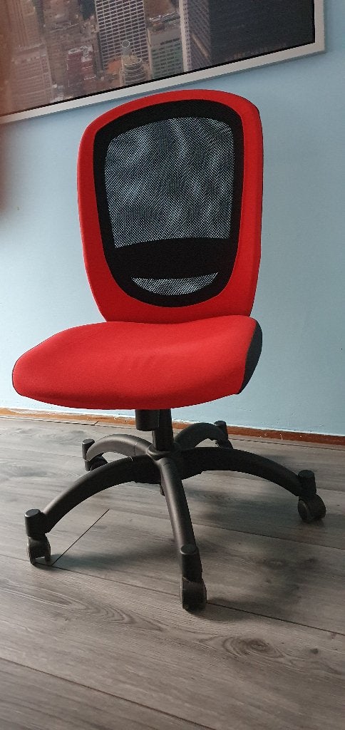 Bureaustoel, Ophalen, Zo goed als nieuw, Rood, Bureaustoel