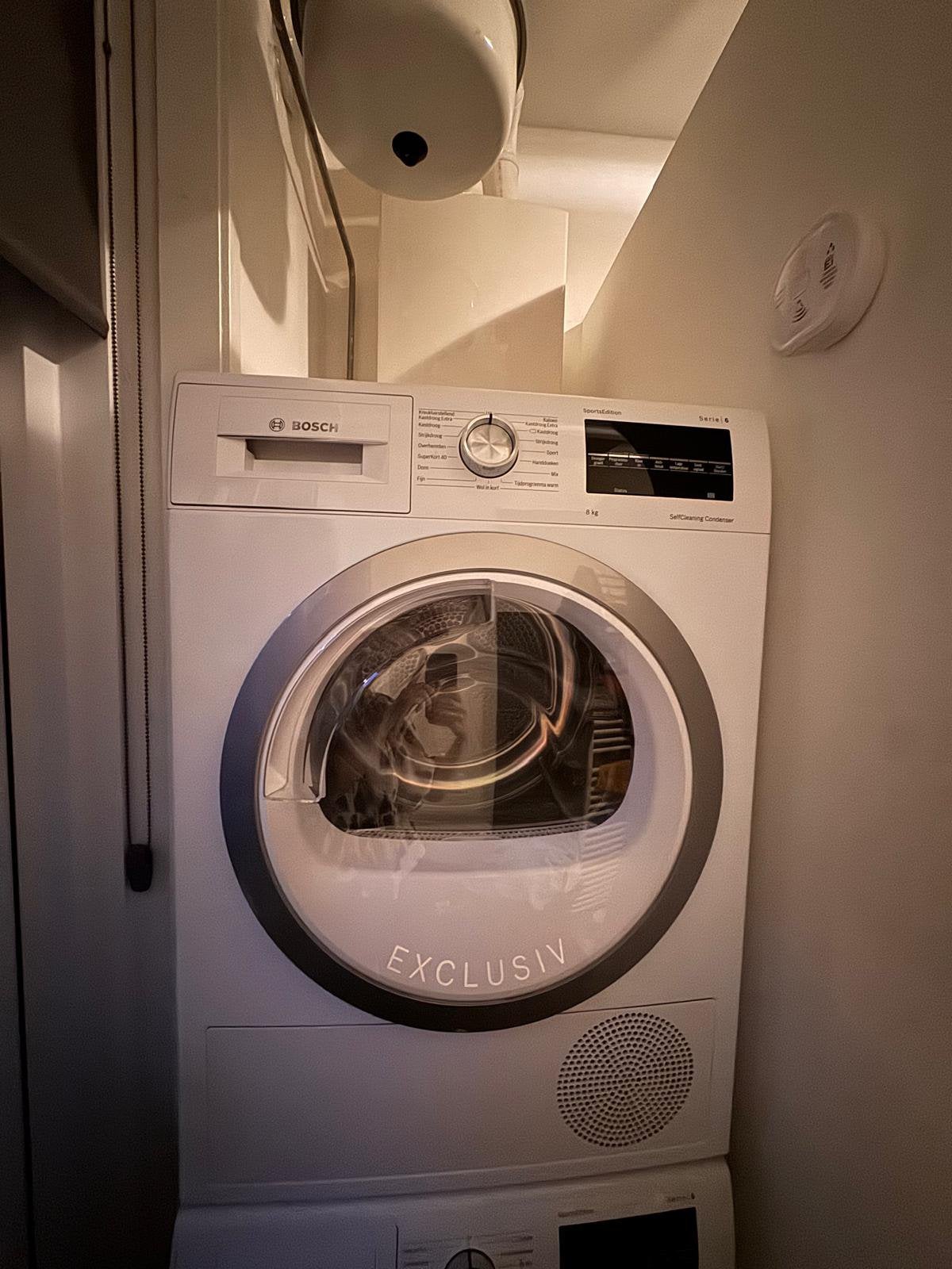 Bosch WTW85492NL warmtepompdroger 8 kg – Serie 6 Exclusiv, Ophalen, 6 tot 8 kg, Gebruikt, Minder dan 85 cm