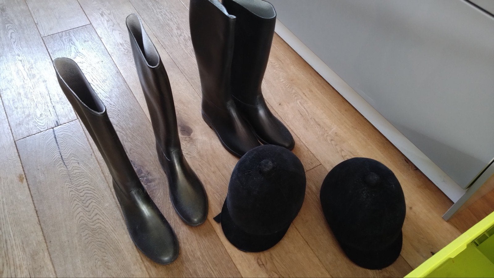 paarrijlaarzen, 2 x cap man/vrouw set + rijbroek, Dieren en Toebehoren, Ophalen, Gebruikt