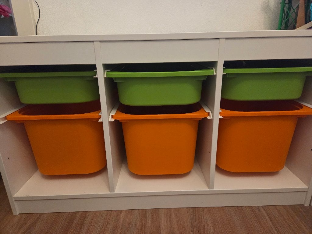 Ikea trofast kast met bakken, Ophalen, Gebruikt, Kast, 75 tot 100 cm