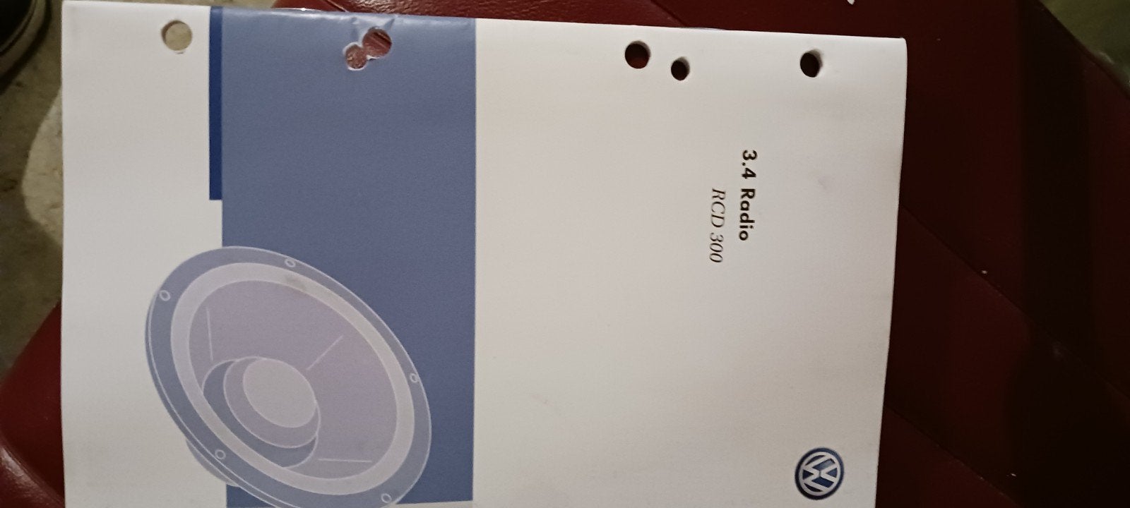 Volkswagen RCD 300 Radio met handleiding, Ophalen of Verzenden, Gebruikt