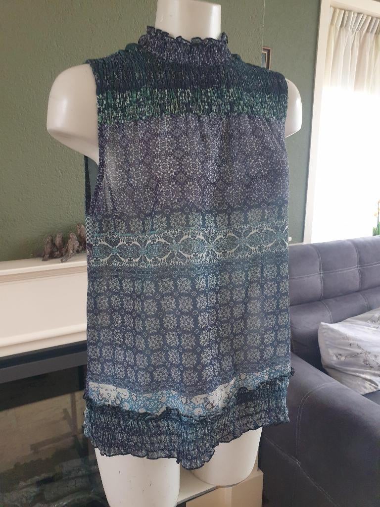 Studio Mo groen blauwe top shirt L 42 44, Kleding | Dames, Studio Mo, Maat 42/44 (L), Ophalen of Verzenden, Zo goed als nieuw