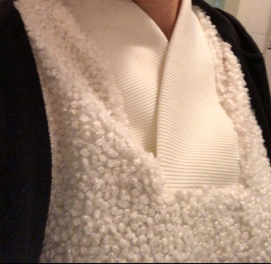 Zara schapen trui creme wit maat s truien champagne kleur, Verzenden, Zo goed als nieuw, Maat 36 (S), Wit