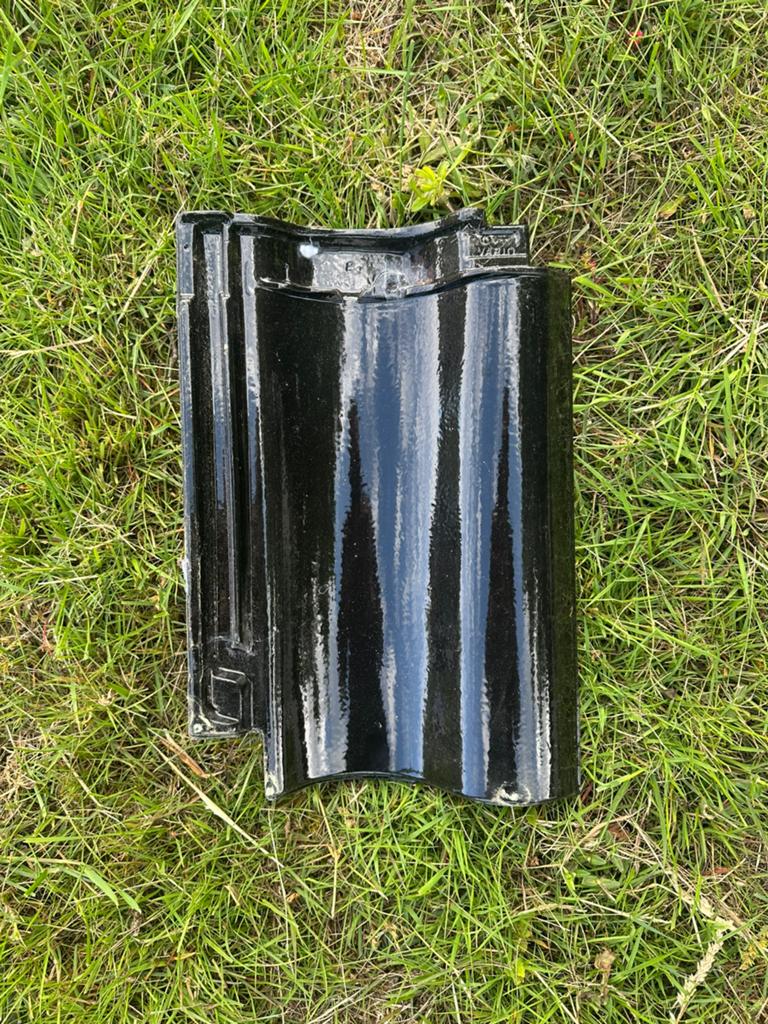 Ovh Vario zwart verglaasd dakpan, Ophalen, Steen of Klei, Zwart, Nieuw