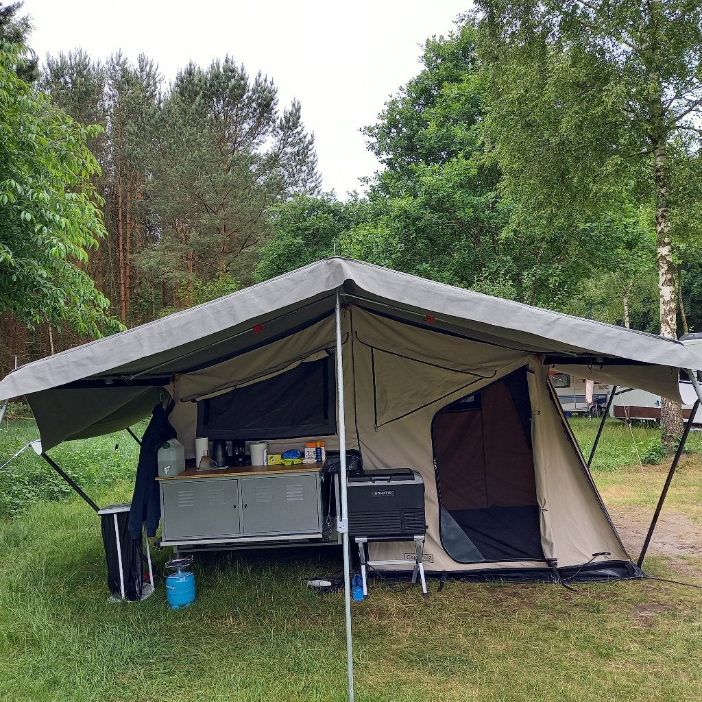 Campooz Fat Freddy tenttrailer, Ophalen, Campooz, Tot en met 2, Beige