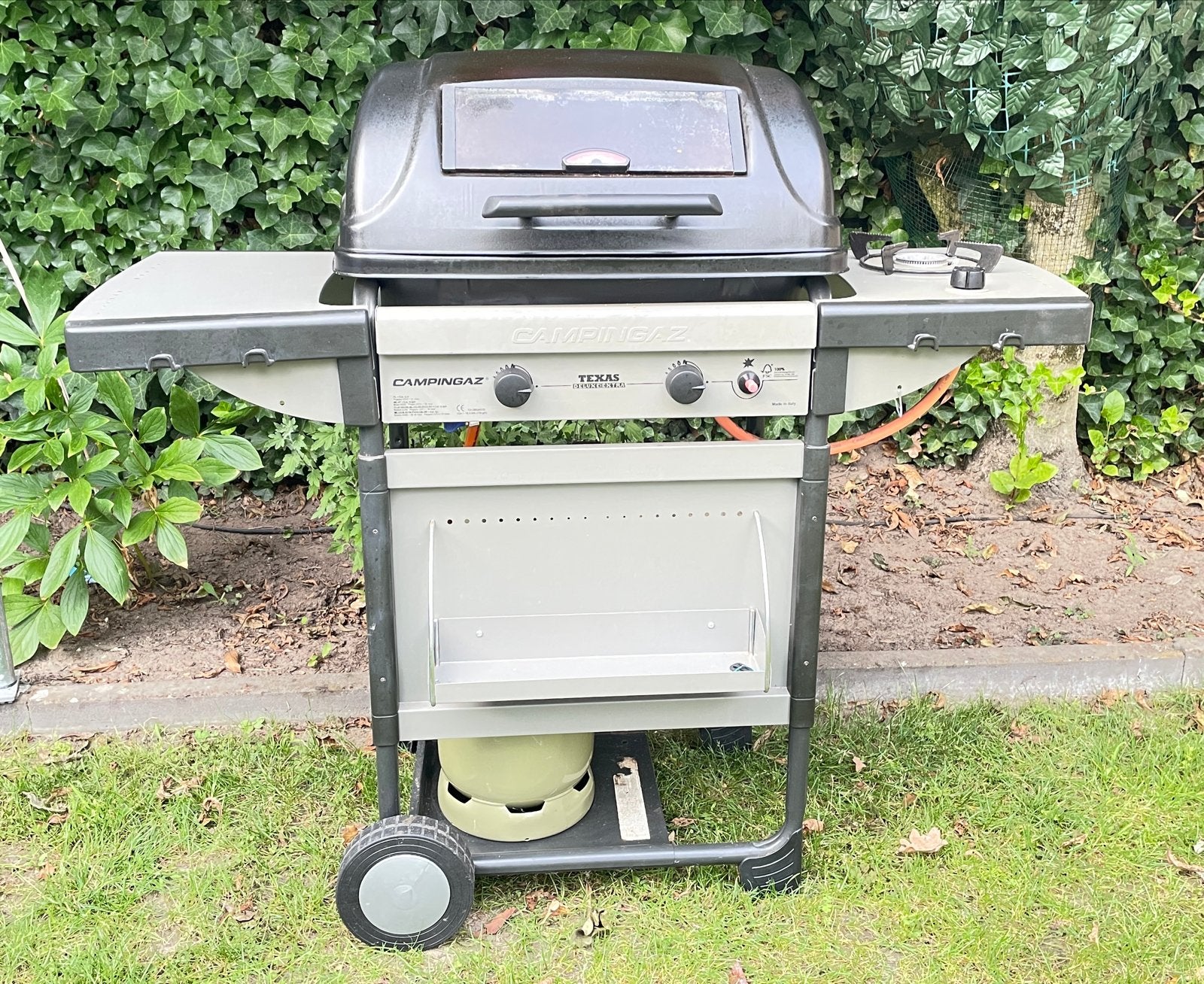 Campingaz Texas Deluxe Extra gasbarbecue met gastank, Ophalen, Gebruikt