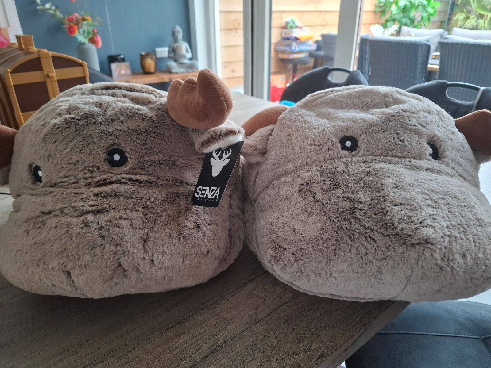 Nieuwe Senza eland pantoffels -, Bruin, Nieuw, Ophalen of Verzenden, Senza