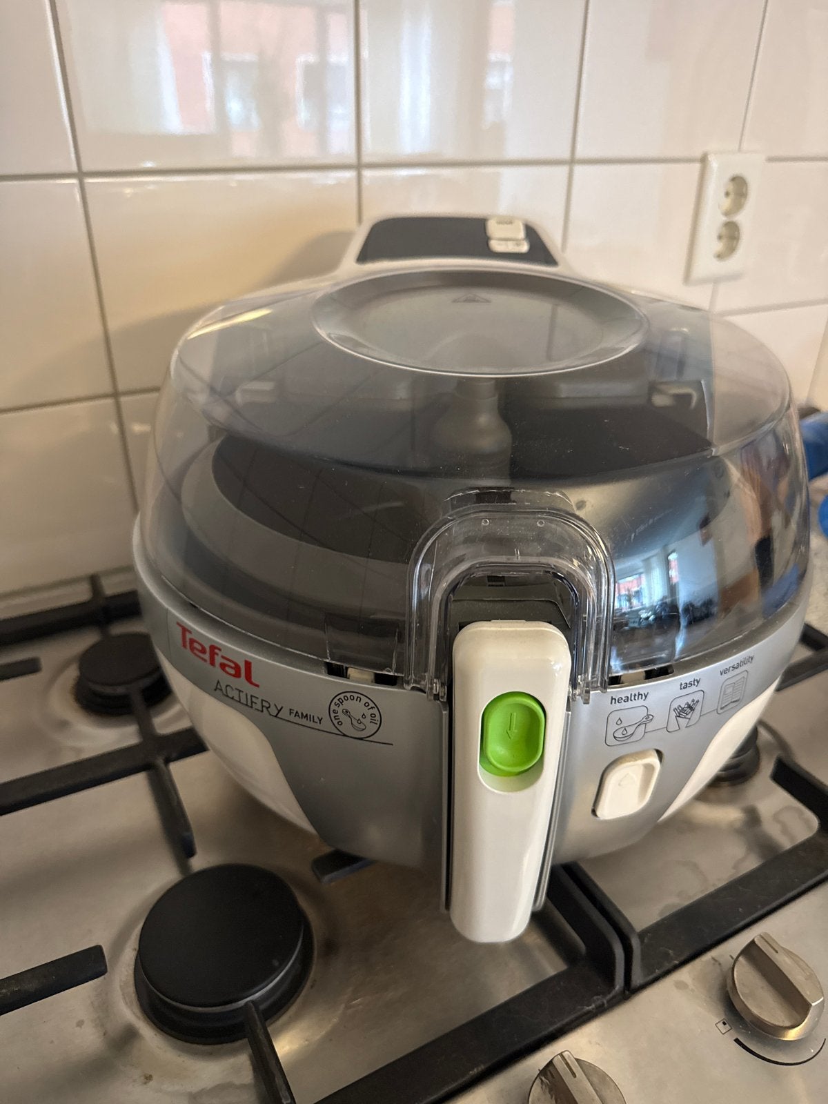 Tefal ActiFry Family Airfryer - Gezond Frituren, 3 tot 4 liter, Ophalen, Gebruikt, Uitneembare binnenpan