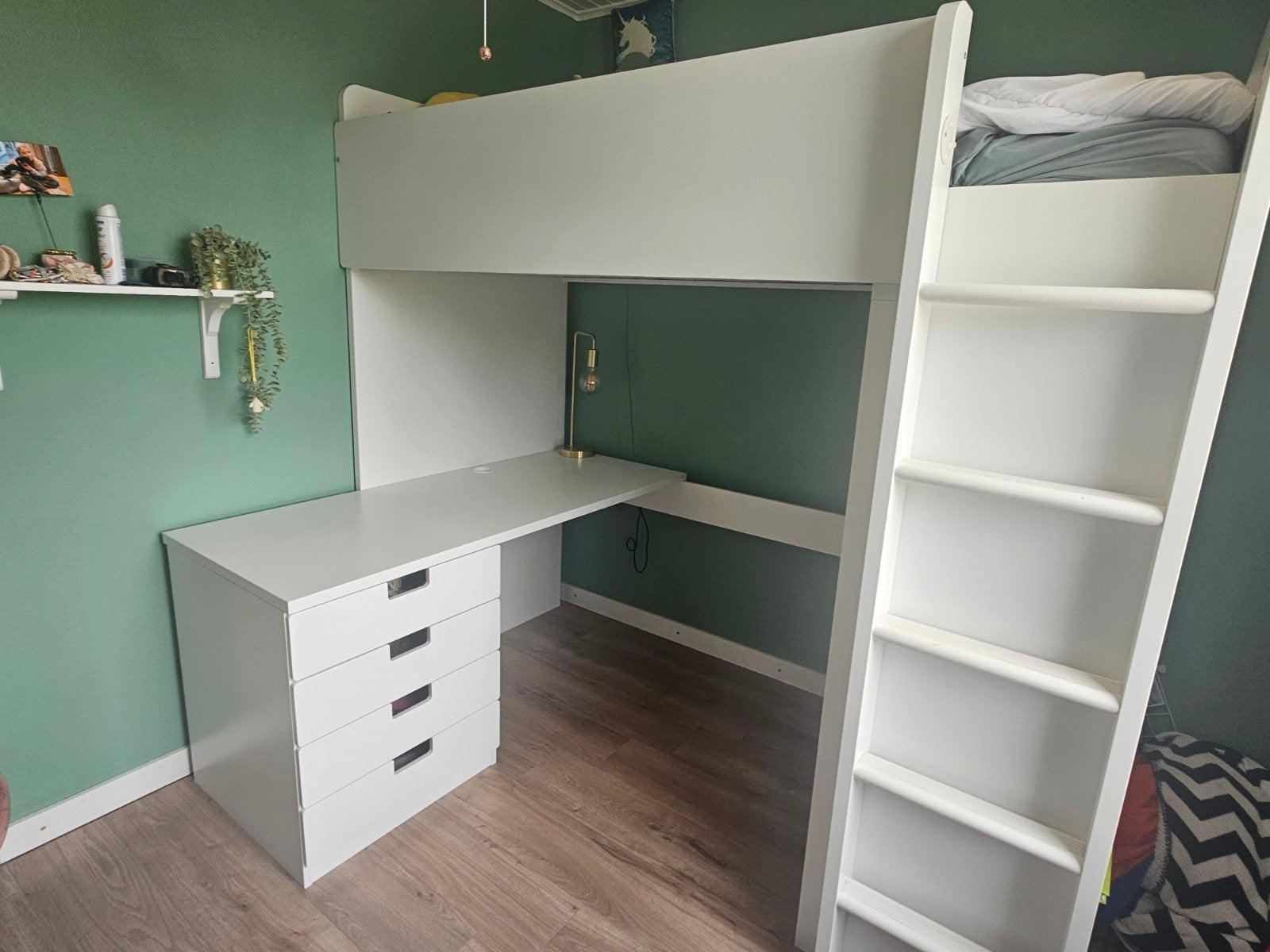 Hoogslaper ikea Smastad, Ophalen, Eenpersoons, Zo goed als nieuw, 90 cm