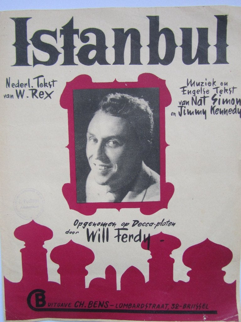 ISTANBUL **Oude Bladmuziek uit 1953**, Muziek en Instrumenten, Ophalen of Verzenden, Nieuw, Artiest of Componist, Overige genres