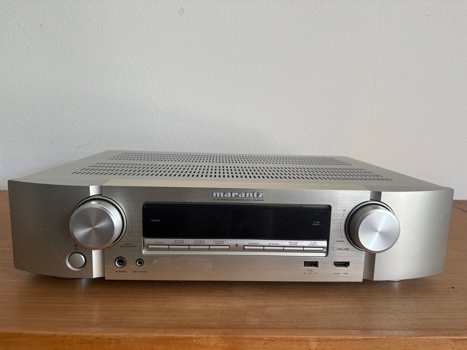 Marantz NR1605 Receiver met JVC 5.1 Speakerset, Gebruikt, 60 tot 120 watt, Ophalen, Marantz