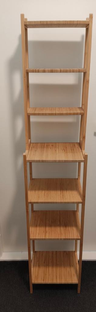 Ikea Stellingkast van Bamboe - 33 cm breed, 162 cm hoog, Ophalen