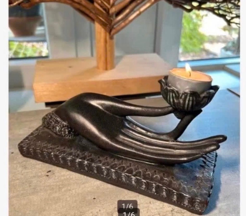 Beeld hand van Mudra polyresin 21 x 10 x 8 cm, Ophalen of Verzenden