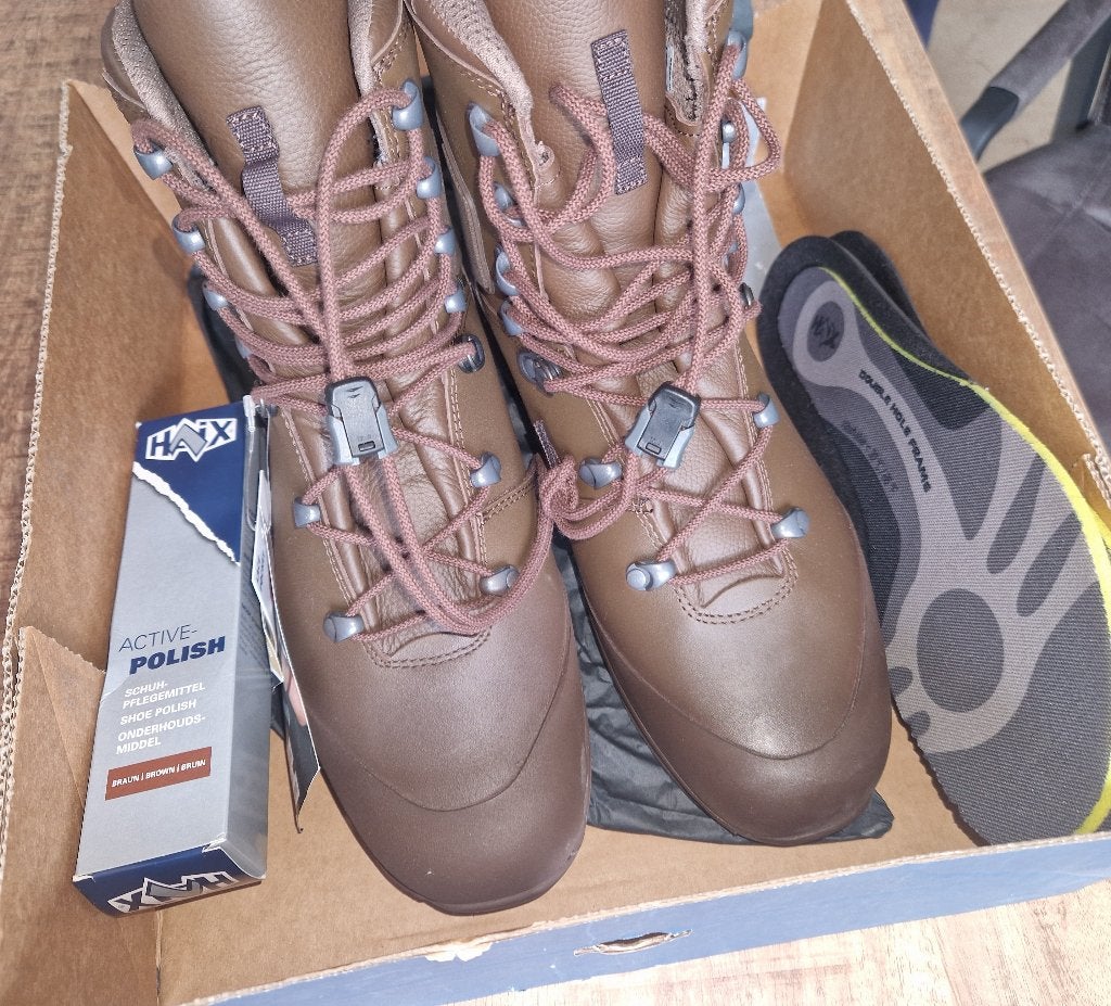 Haix leren herenschoen maat 44 bruin nieuw, Bruin, Haix, Nieuw, Ophalen of Verzenden