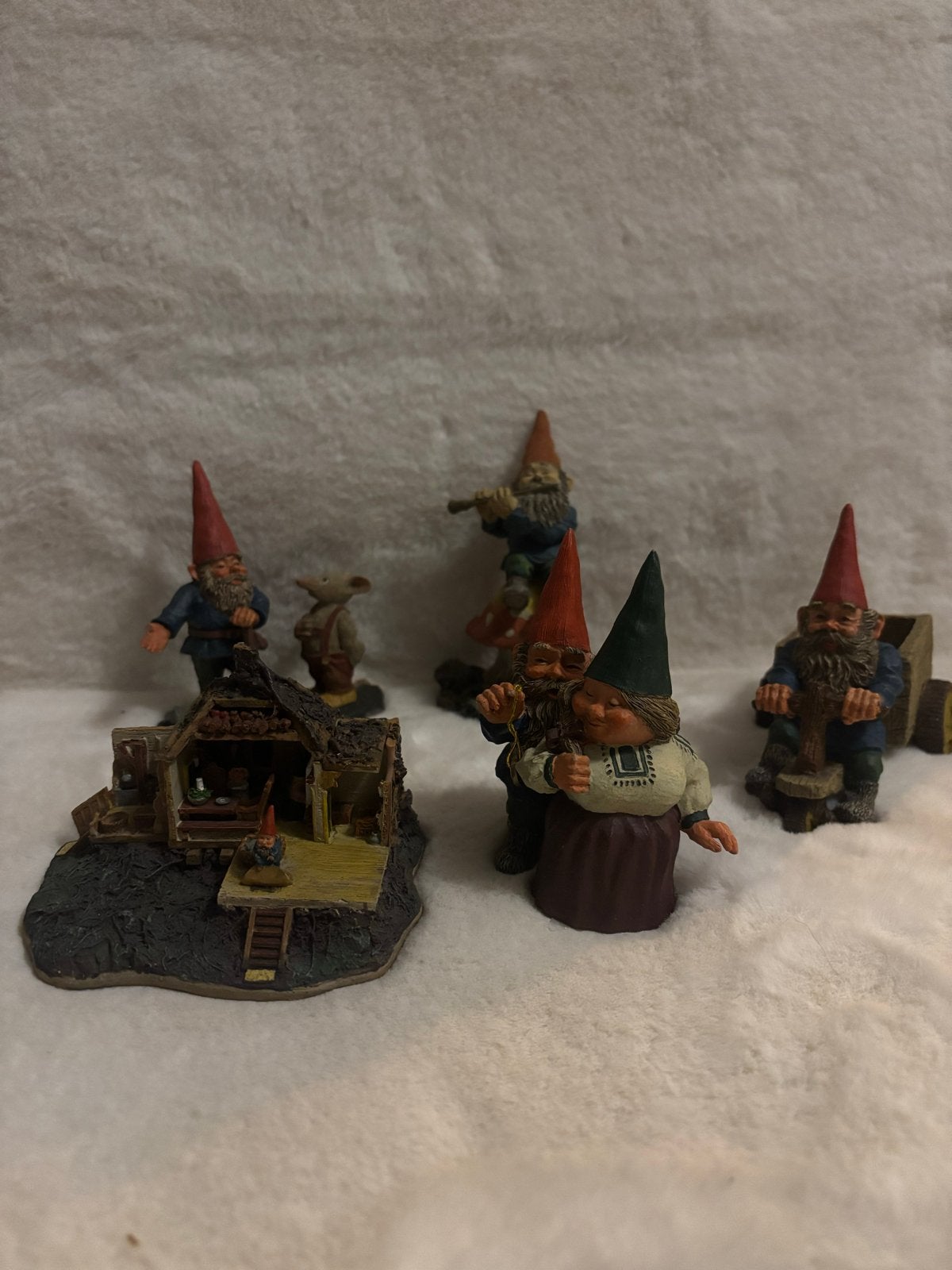 David de Kabouter beeldjes - Rien Poortvliet (5x), Ophalen of Verzenden, Zo goed als nieuw, Fantasy