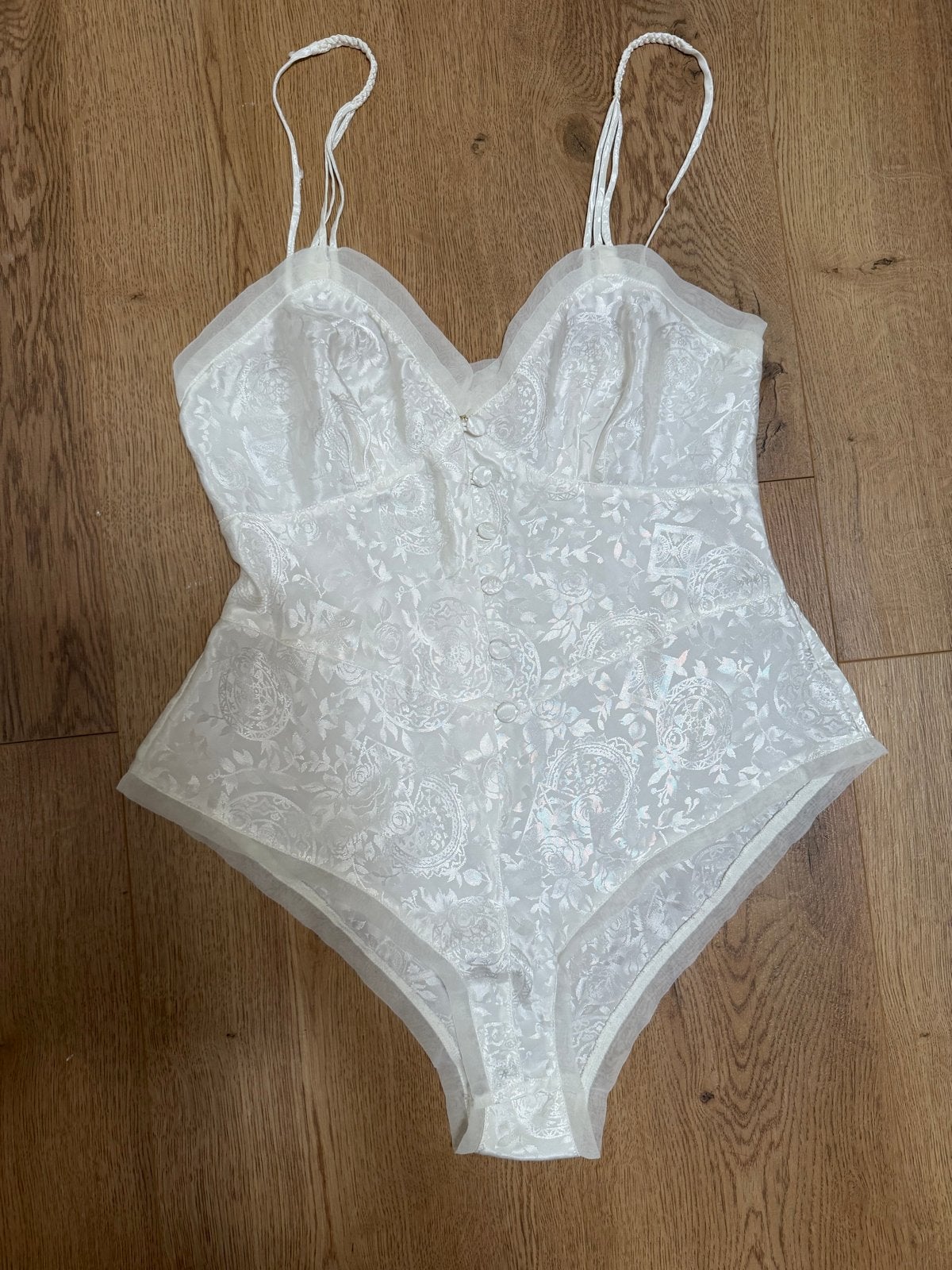 Victoria's Secret Body/Korset - Wit met Paisley Patroon, Ophalen of Verzenden, Wit, Body of Korset