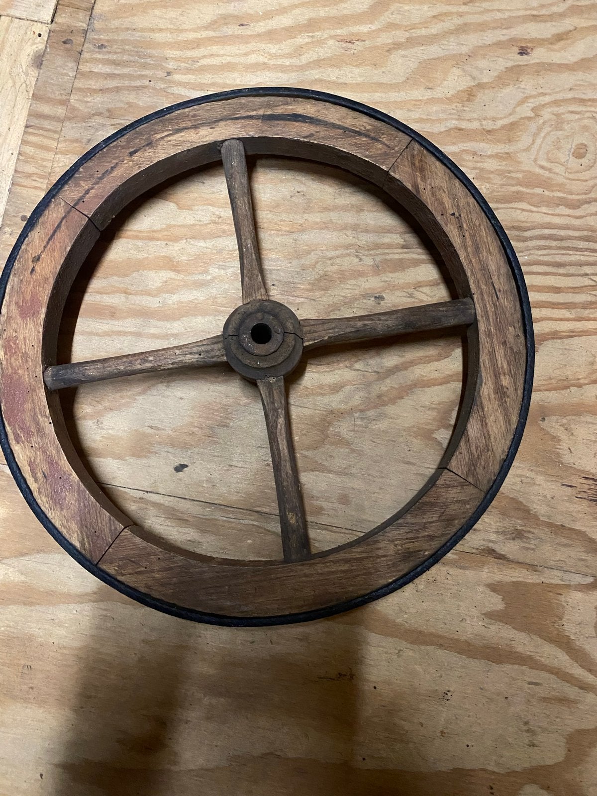 Decoratief houten wiel - Vintage stijl, Antiek en Kunst, Antiek | Overige Antiek, Ophalen of Verzenden