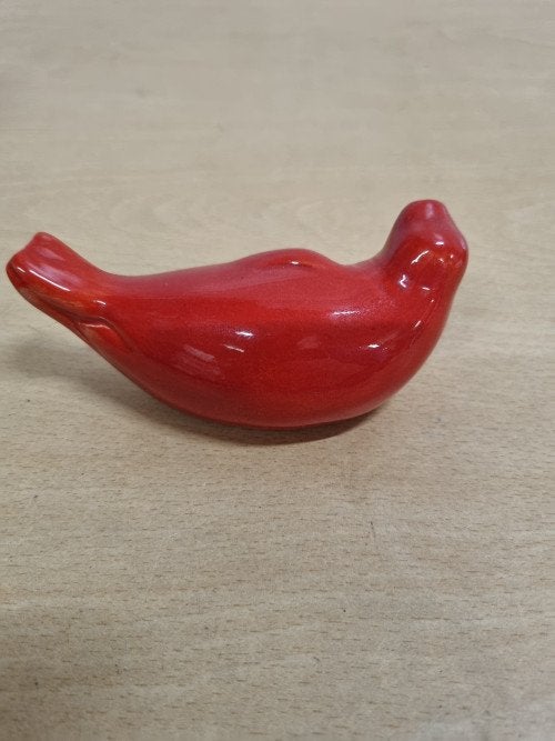 Beeld zeehond rood aardwerk, Ophalen of Verzenden