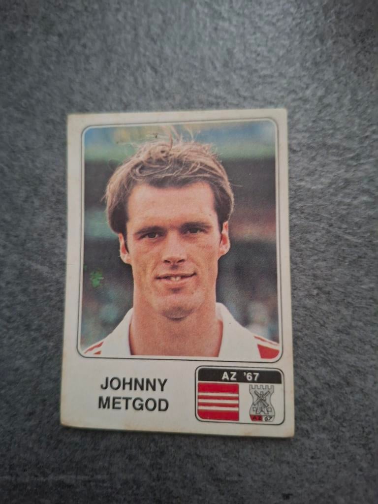 Panini sticker Voetbal 79. Speler Johnny Metgod AZ '67., Verzenden, Zo goed als nieuw, Sticker
