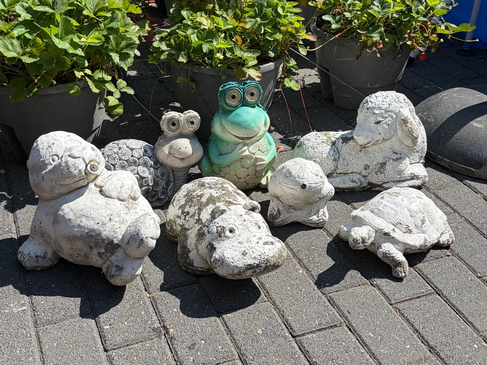 Diverse Tuinbeelden: Dieren en Meer voor uw Tuin, Ophalen, Gebruikt, Beton, Dierenbeeld