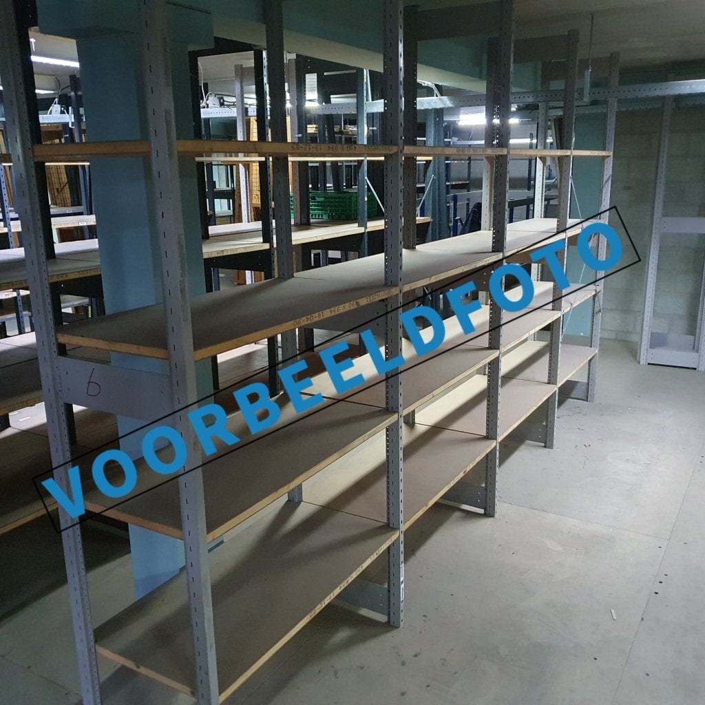 Bruynzeel Montex metalen/houten stelling - 264x500x40 cm, Huis en Inrichting, Niet ingevuld, Gebruikt, Niet ingevuld, Niet ingevuld