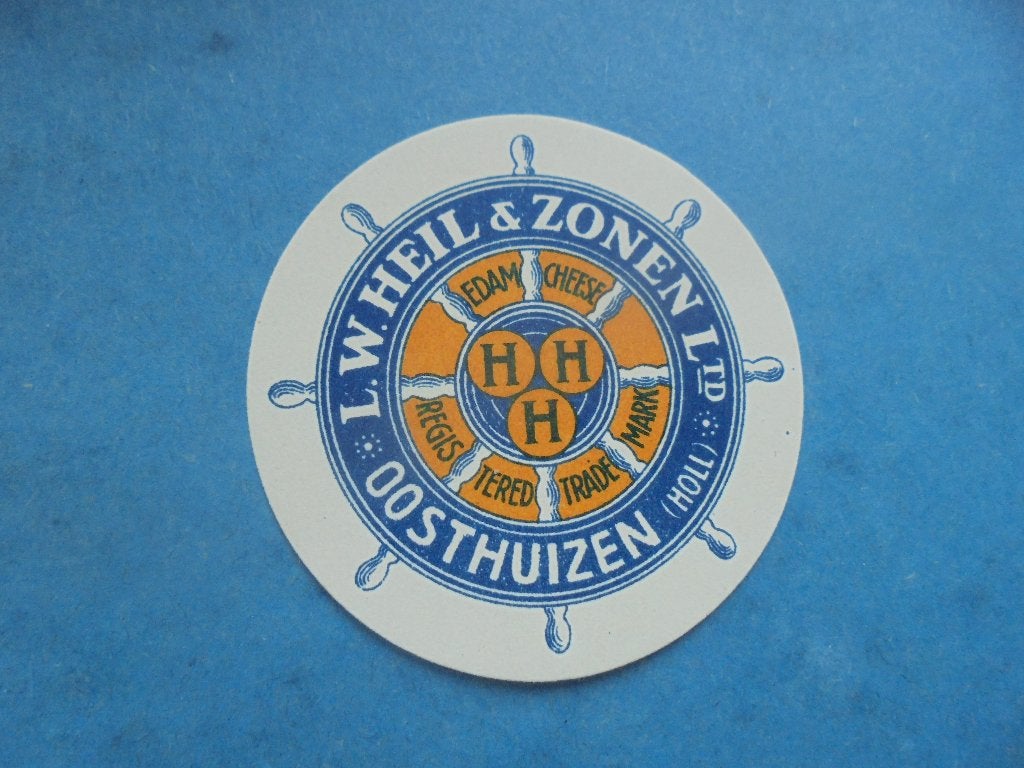 Oud etiket L.W. Heil & Zonen OOSTHUIZEN (Edam / Volendam), Antiek en Kunst, Ophalen of Verzenden