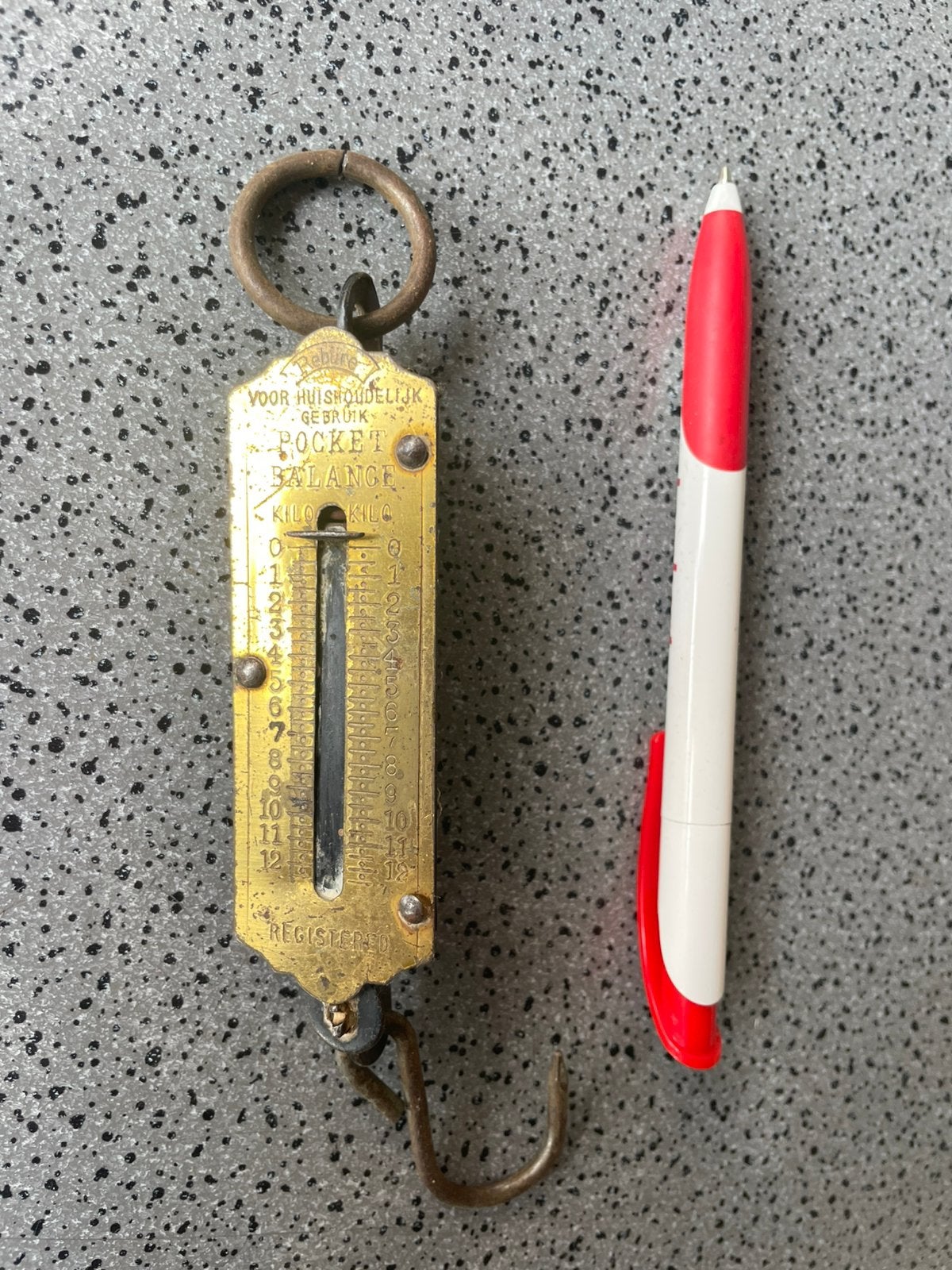 Vintage handweegschaal Rebure, Ophalen of Verzenden