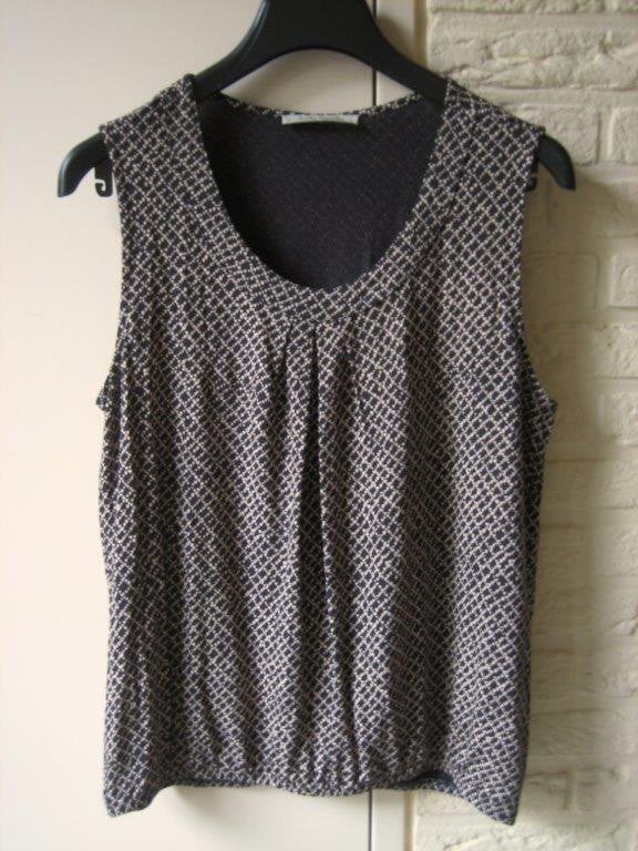 Zeer mooi chique blauw-wit topje BETTY BARCLAY 42 snazzeys, Blauw, Maat 42/44 (L), Betty Barclay, Nieuw