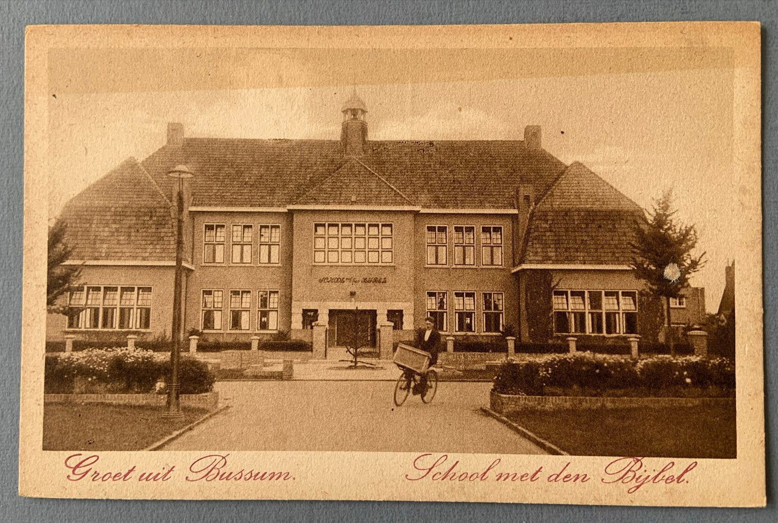 Bussum - School met den Bijbel, Verzenden, Voor 1920, Ongelopen, Noord-Holland