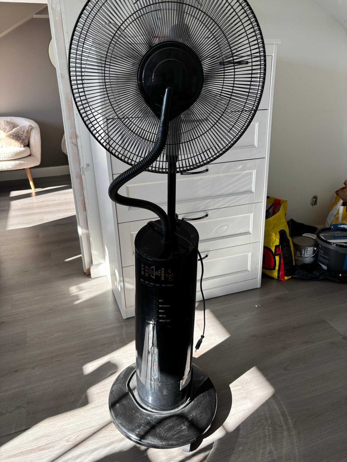 HandsOn Modena Mistventilator - Krachtige Verkoeling, Witgoed en Apparatuur, Ophalen, Gebruikt, Statiefventilator