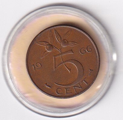 5 Cent 1966 a  Zeer Fraai, Verzenden, Koningin Juliana, 5 cent