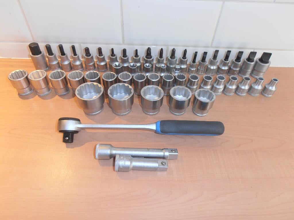GEDORE uitgebreide doppen set 1/2 dop-opname aansluiting., Ophalen of Verzenden, Nieuw