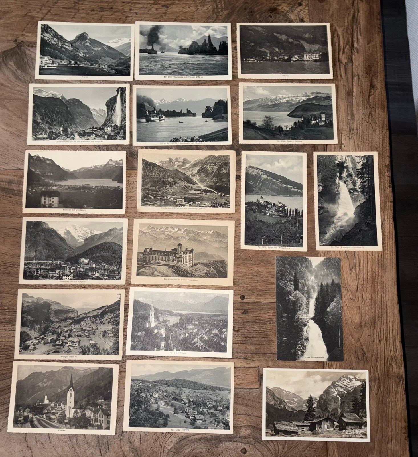 54 oude ansichtkaarten 1920/1921 Zwitserland, Verzamelen, Ansichtkaarten | Buitenland, Ophalen of Verzenden, 1920 tot 1940, Overig Europa