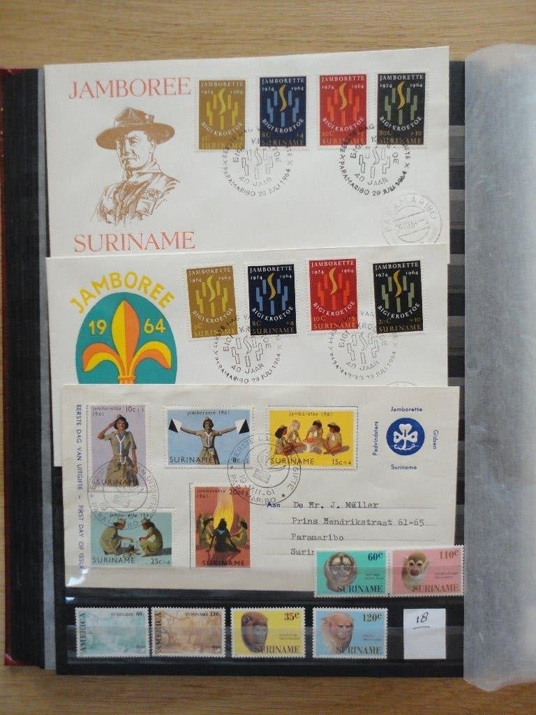 postzegels 18= suriname, Ophalen of Verzenden
