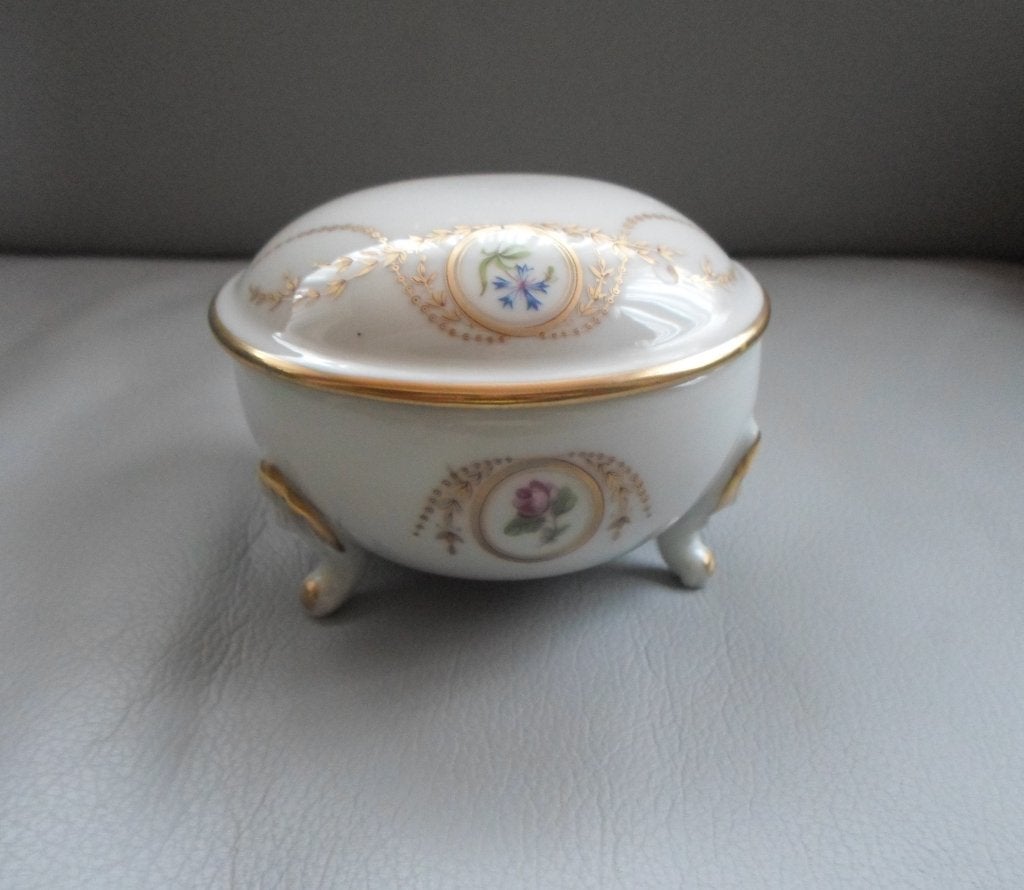 Limoges France Trinket Box Tripod, Antiek en Kunst, Ophalen of Verzenden