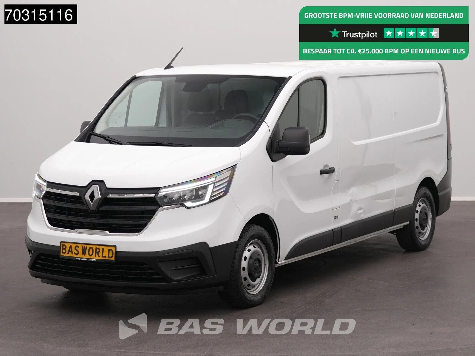 Renault Trafic 130pk L2H1 LED Airco Cruise Parkeersensoren E, Multifunctioneel stuurwiel, Stof, Gebruikt, Euro 6