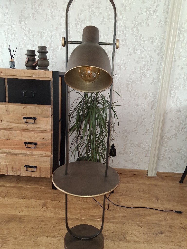 staande (lees) lamp, Ophalen, 100 tot 150 cm, E27 (groot), Zo goed als nieuw