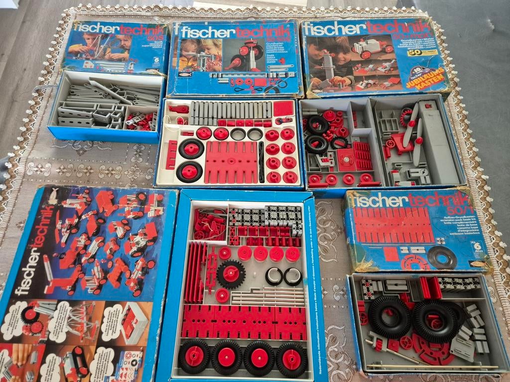 Fischertechnik bouwdozen, 5 stuks, Ophalen of Verzenden