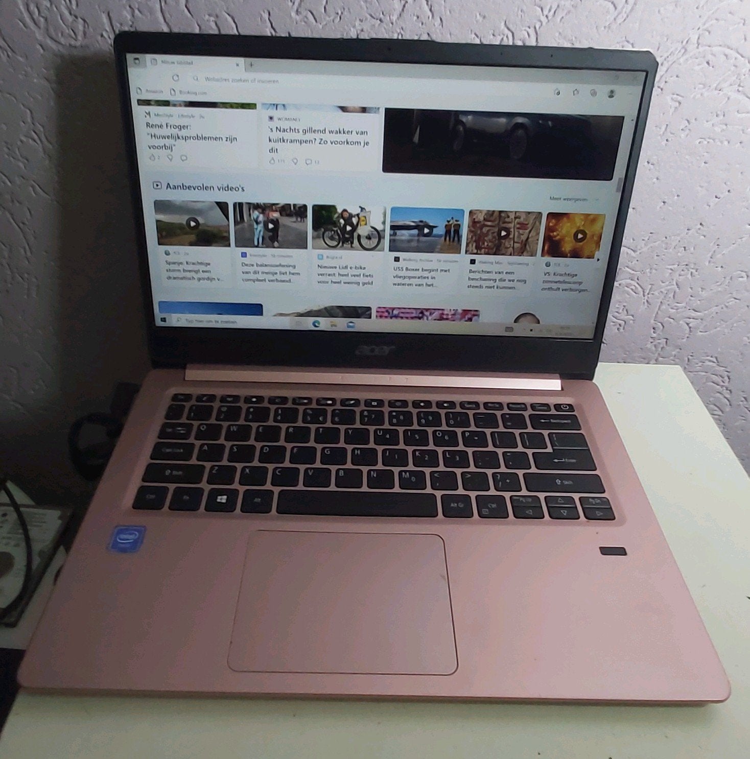 14" Acer Swift Roze brons met Windows 10. Accu +4, Computers en Software, Windows Laptops, Gebruikt, 14 inch, Ophalen of Verzenden