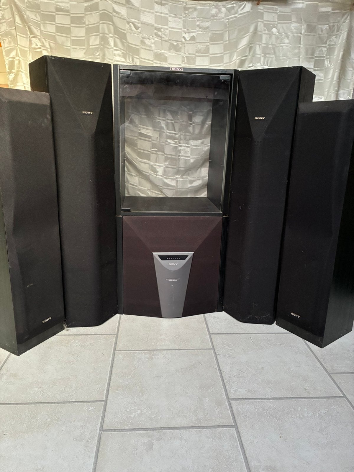 Sony seroundspeakerset met audiomeubel, Ophalen, Gebruikt, 60 tot 120 watt, Sony