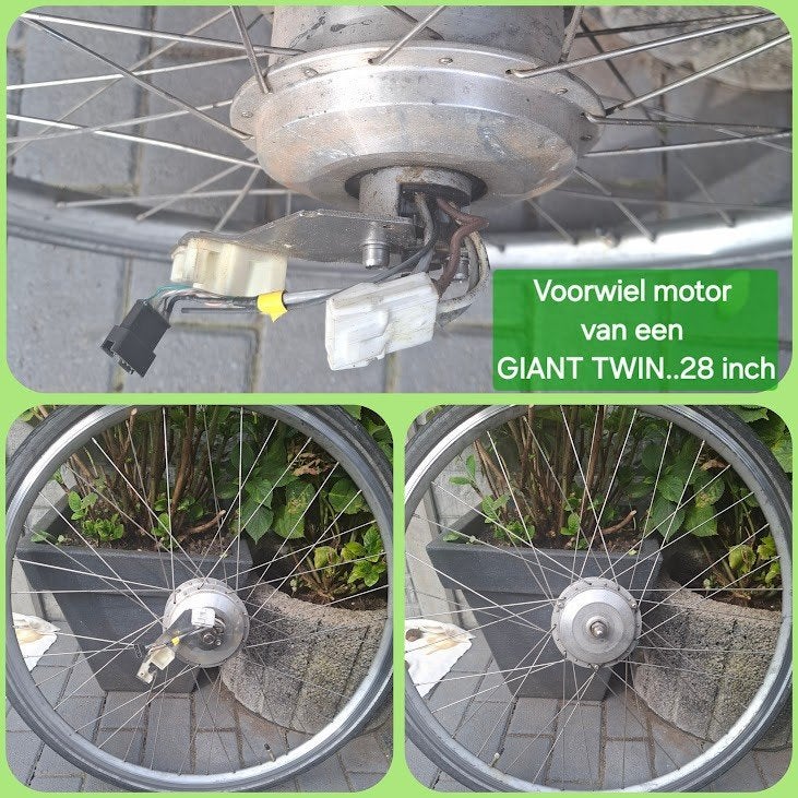 Foto 5 van VOORWIEL MOTOR VOOR  GAZALLE/ SPARTA/ GIANT/ KOGA//BATAVOUS